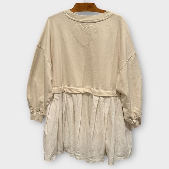 Free People Eleanor Layered Sweatshirt Minidress Size Small - Picture 4 of 8